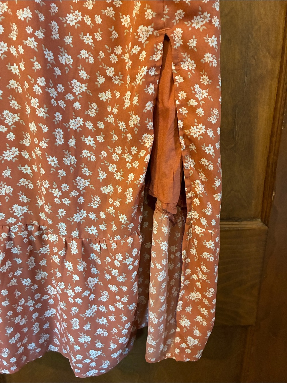 Abercrombie tie strap floral midi dress - Picture 5 of 7